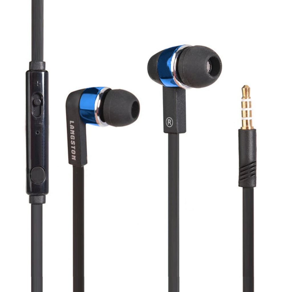 Blaues Langsdom IN09 In-Ear-Headset