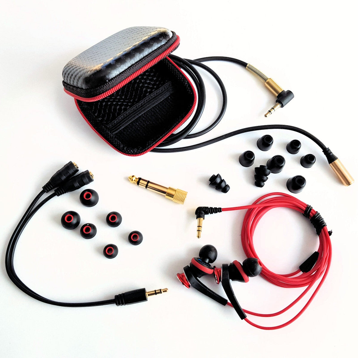 Rote Audio-Technica ATH-CKS77X Solid-Bass In-Ear-Kopfhörer
