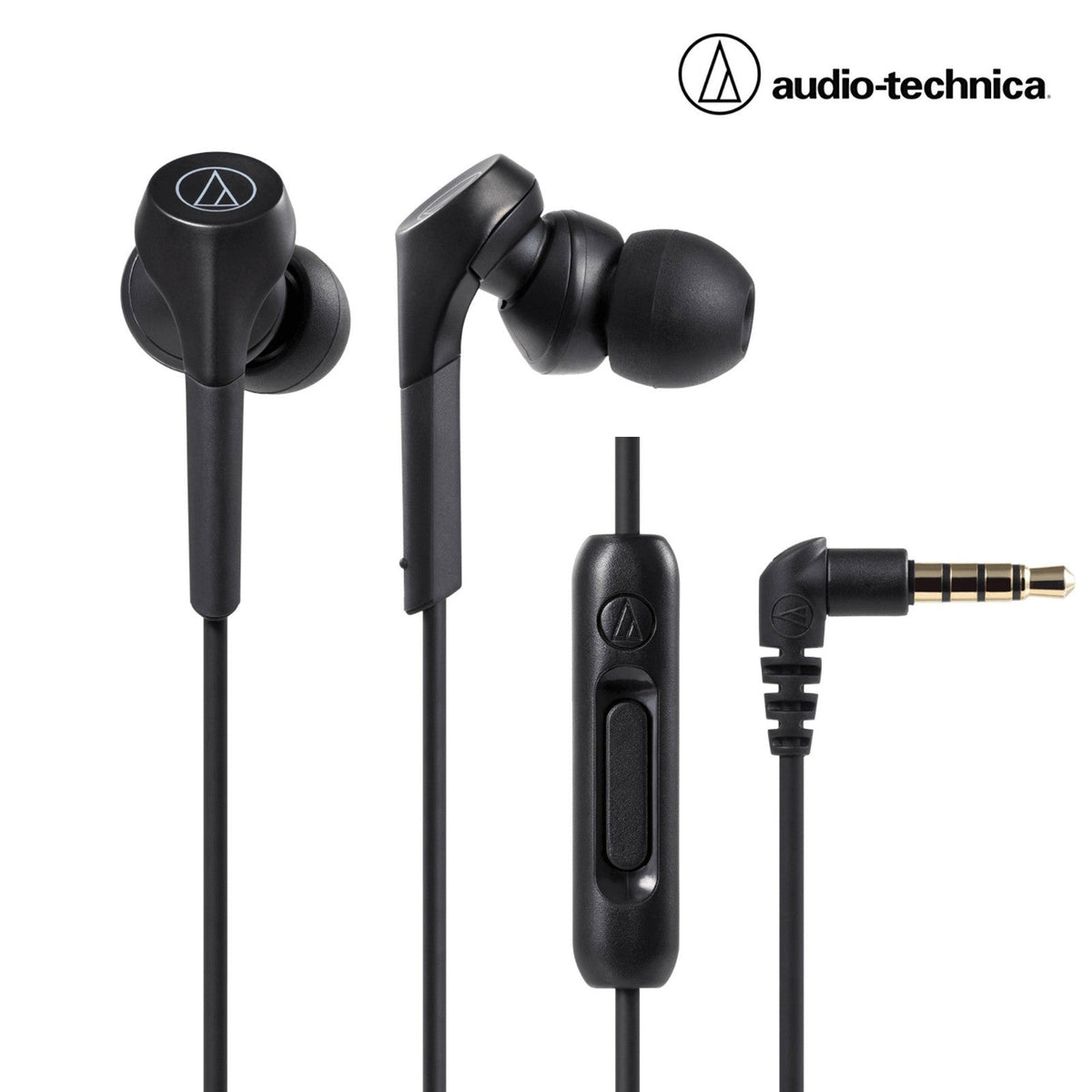 Schwarze Audio-Technica ATH-CKS550XiS Solid-Bass In-Ear-Kopfhörer
