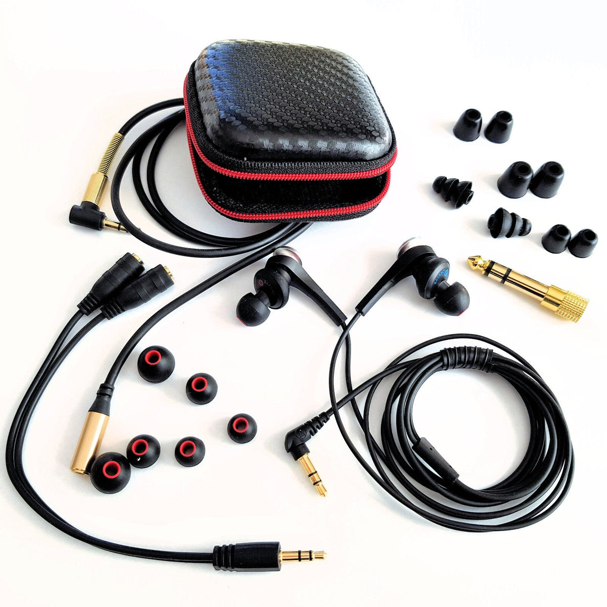 Schwarze Audio-Technica ATH-CKS77X Solid-Bass In-Ear-Kopfhörer