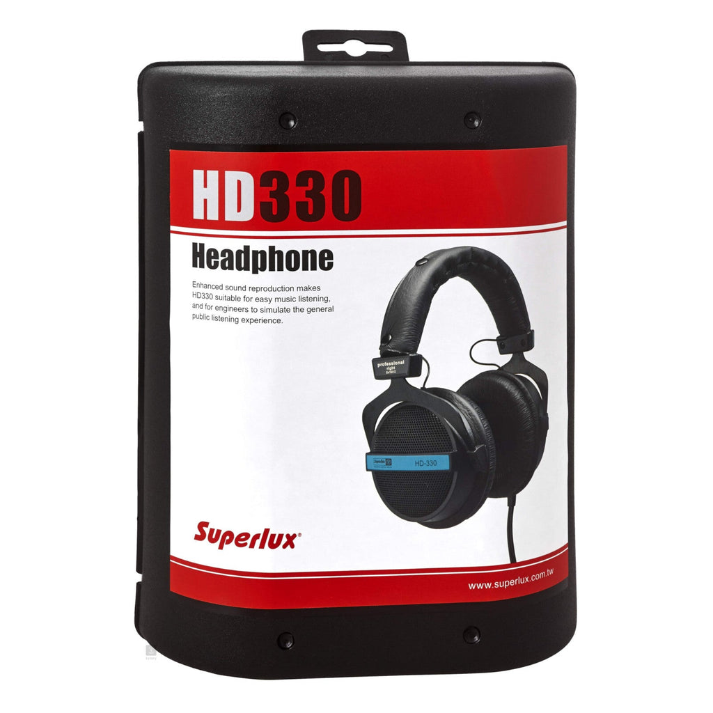 Schwarz-silberne Superlux HD330 Kopfhörer