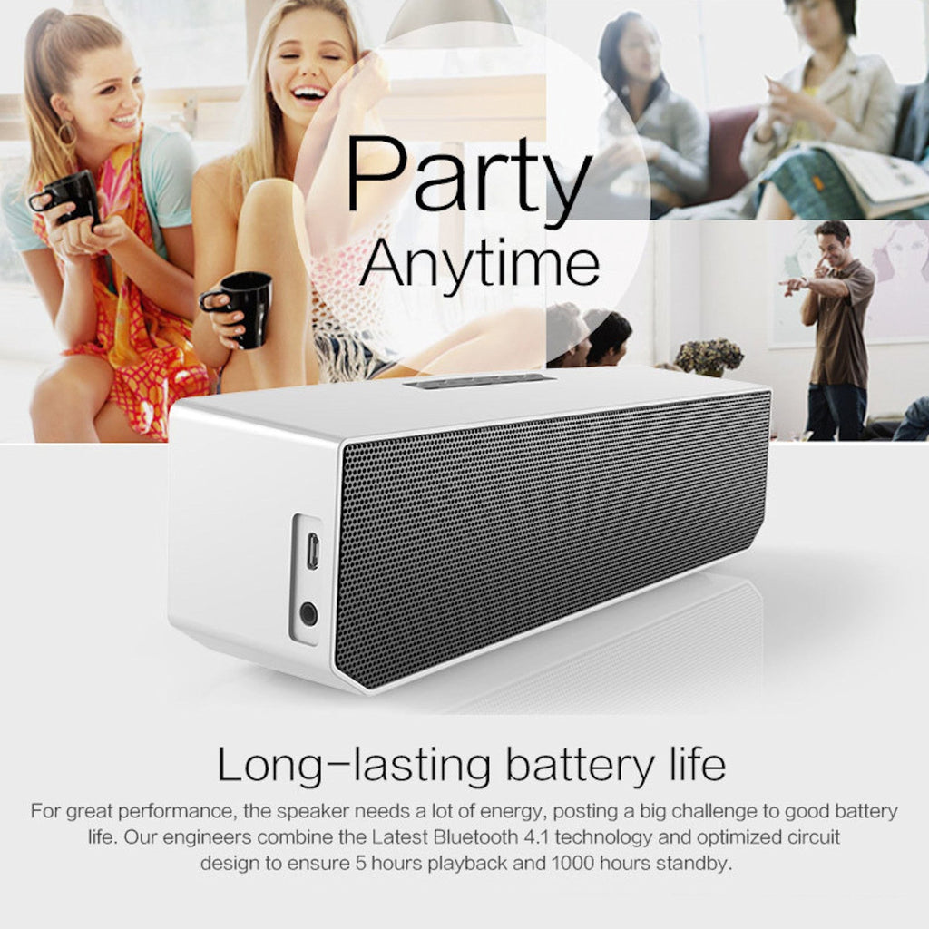 Weißer Bluedio BS-3 Mini Bluetooth-Lautsprecher