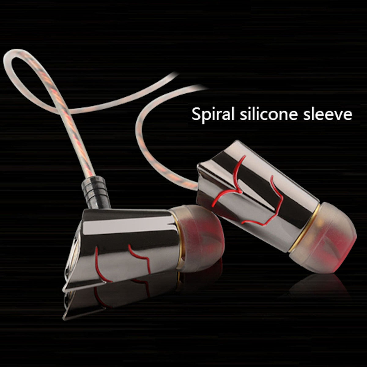 Schwarz-rotes KZ ED8 HS Pro In-Ear-Headset