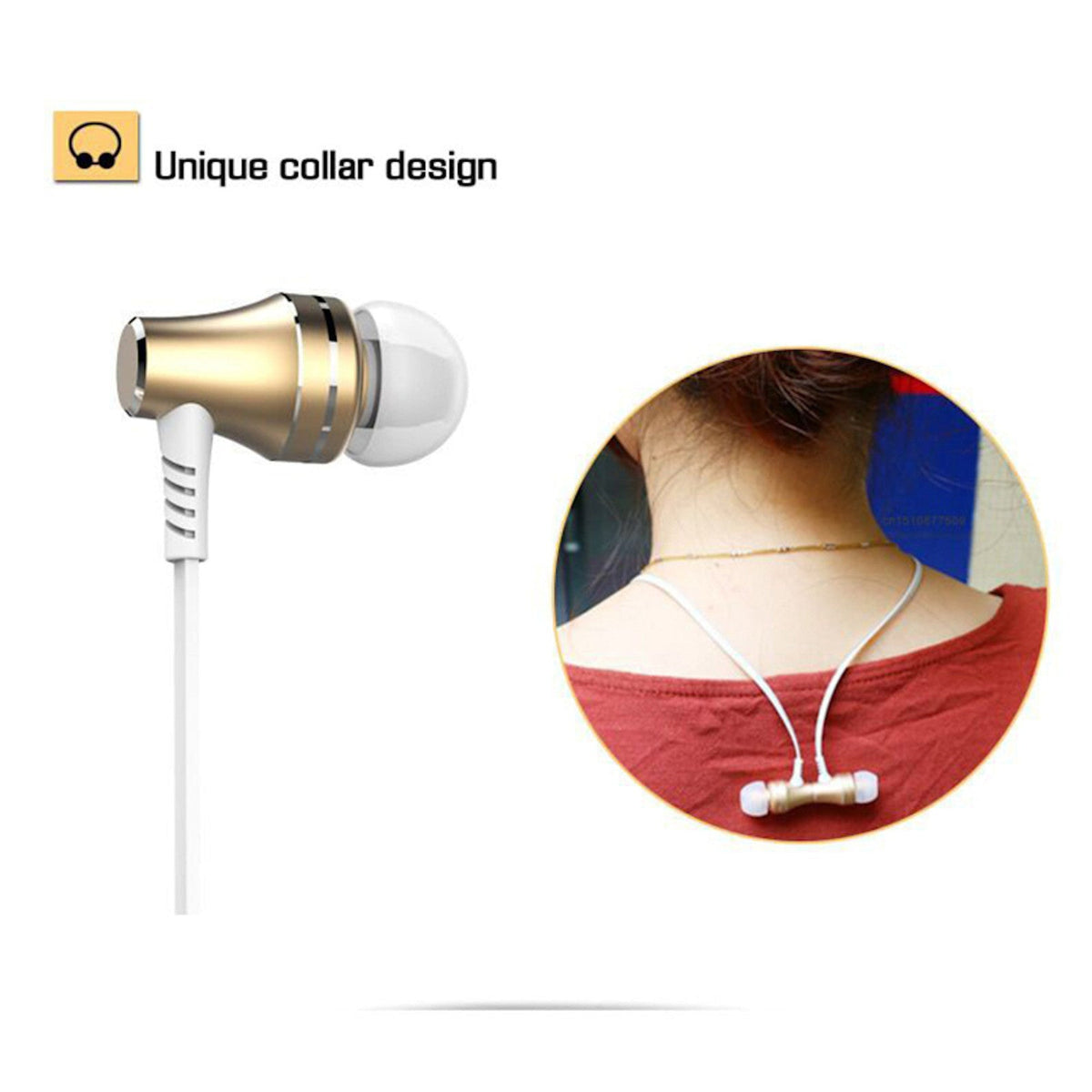 Goldenes Langsdom A2 In-Ear-Headset