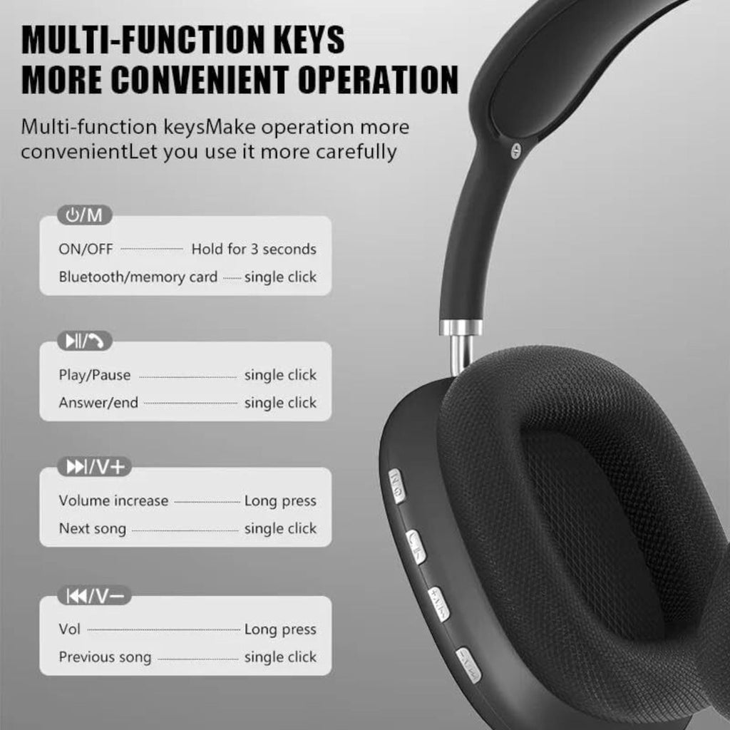 Leichte P9 Bluetooth On-Ear-Kopfhörer