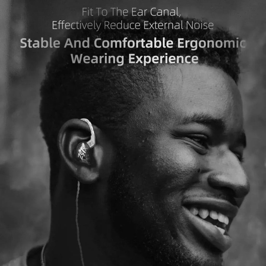 Schwarzes KZ ZSTx Pro Hybrid In-Ear-Headset