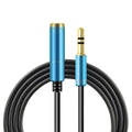 Schwarz-blaue 1 m 3,5-mm-Klinken-Verlängerung