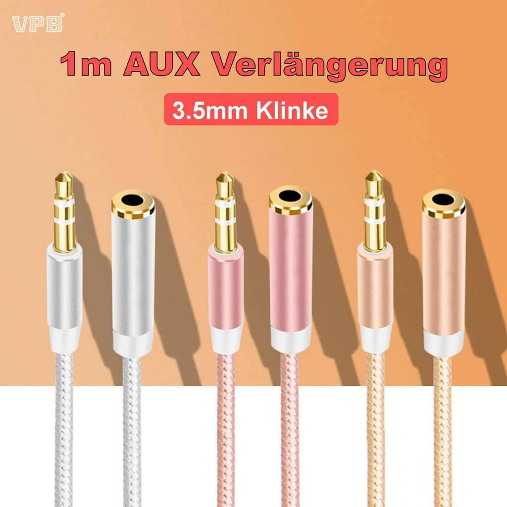 VPB 1 m Nylon Klinken-Verlängerung
