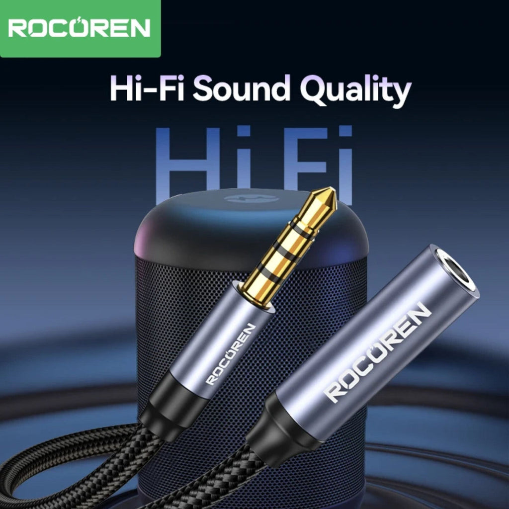 Rocoren 3 m 4-polige Headset-Verlängerung aus Nylon
