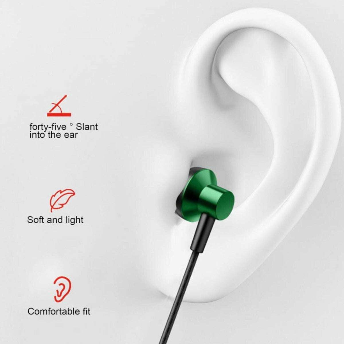 A03 kabelgebundene In-Ear-Kopfhörer mit Hardcase
