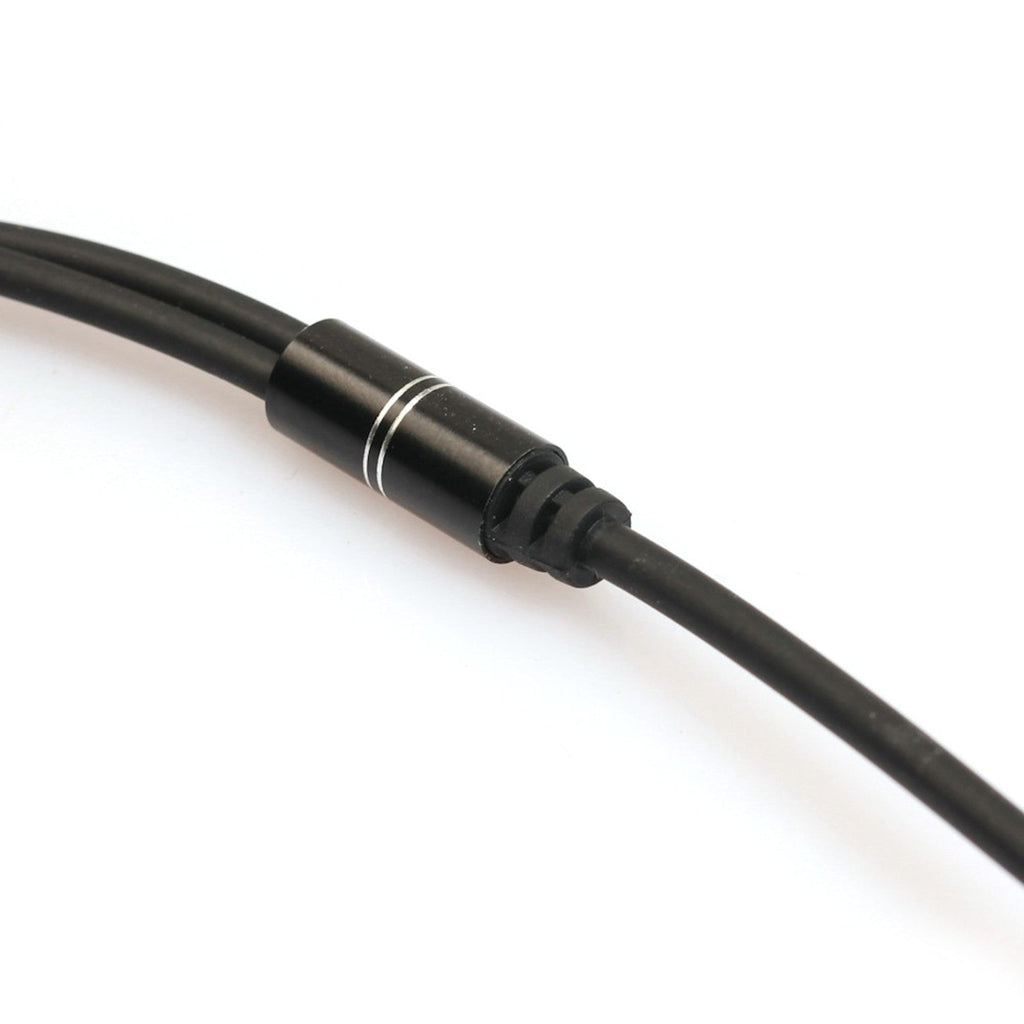 Schwarzer 3,5-mm-Kopfhörer-Splitter auf zwei Buchsen