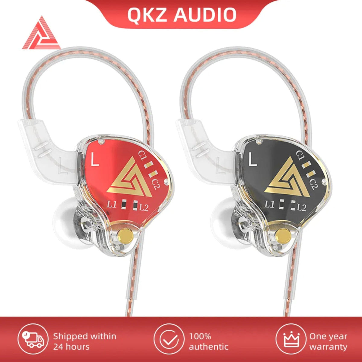 QKZ AKX Pro HiFi In-Ear-Headset mit Hardcase