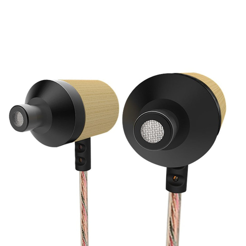 KZ ED7 Bambus-Holz In-Ear-Kopfhörer mit PU-Hardcase