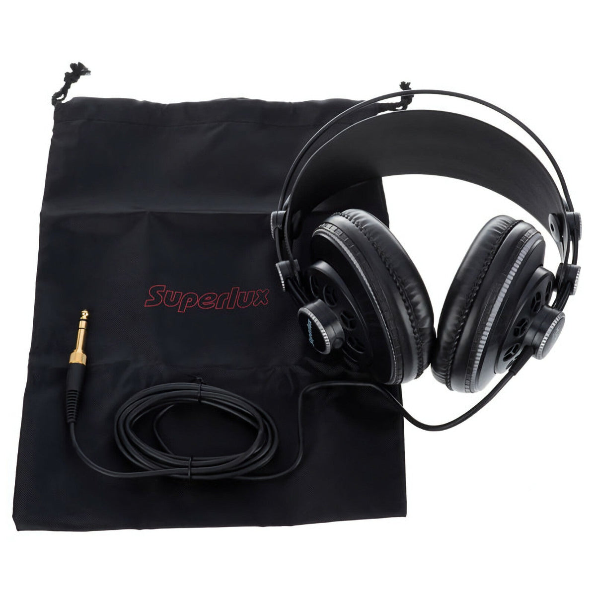 Schwarz-graue Superlux HD681 Studio-Kopfhörer