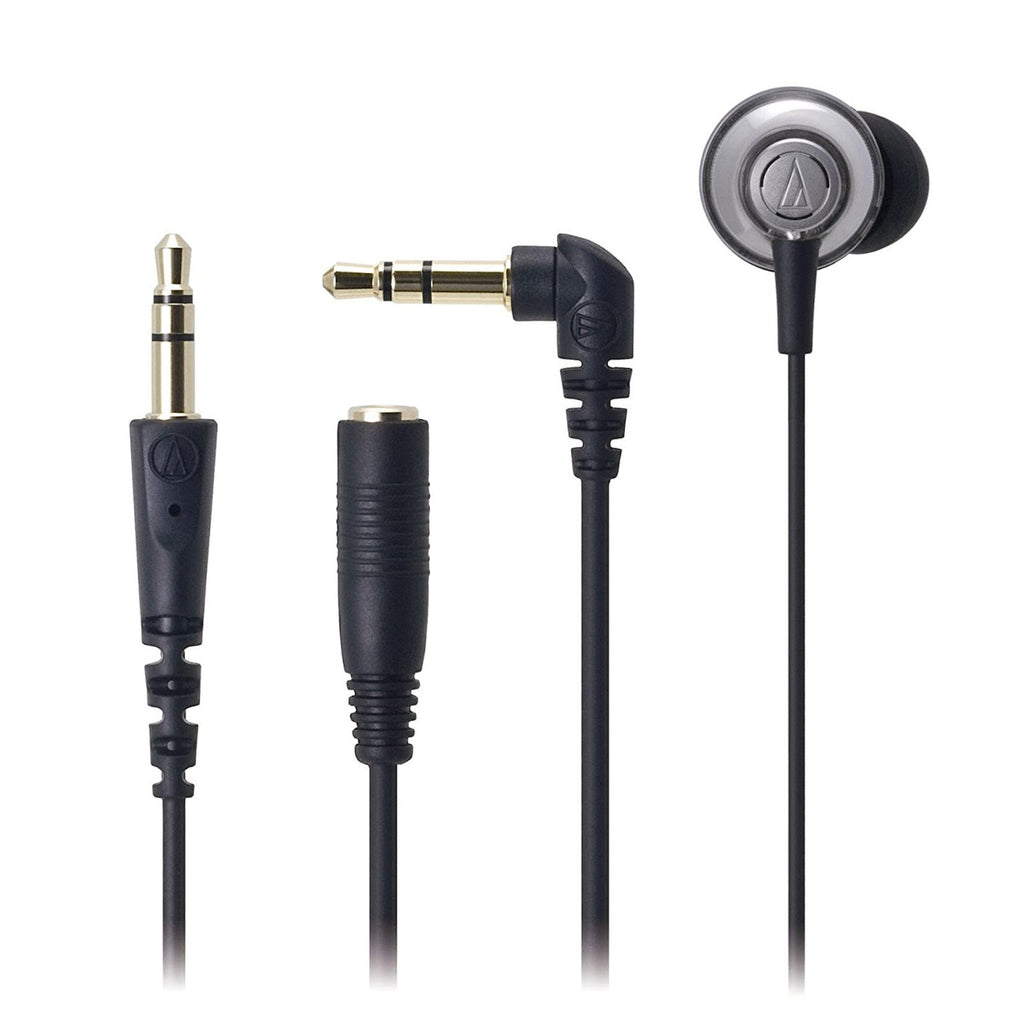 Schwarz-silberne Audio-Technica ATH-CKM55 In-Ear-Kopfhörer