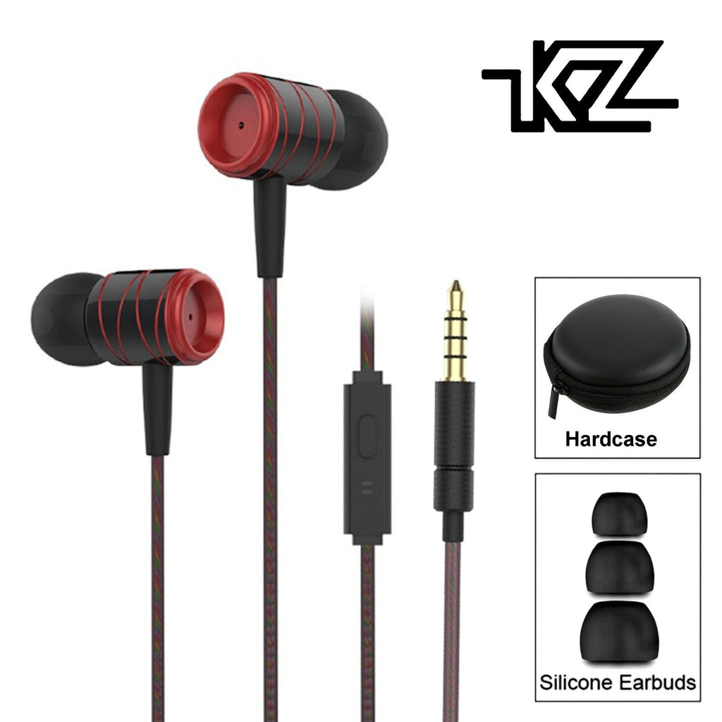 Schwarz-rotes KZ ED1HS In-Ear-Headset