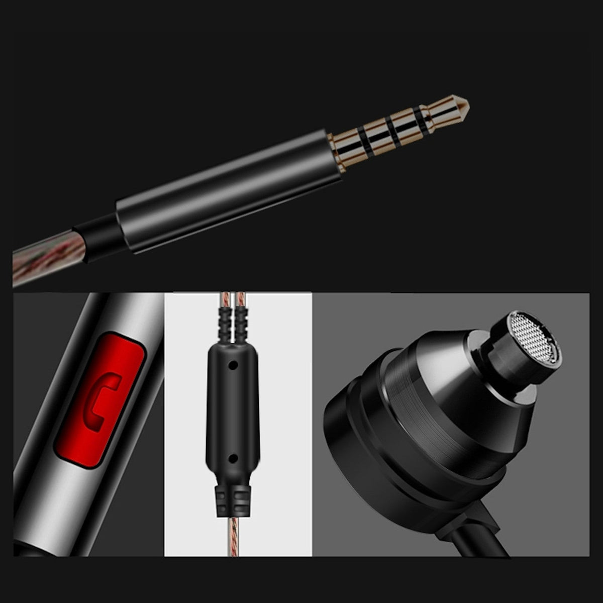 KZ DM9 Professional In-Ear-Headset Gunmetal mit Hardcase