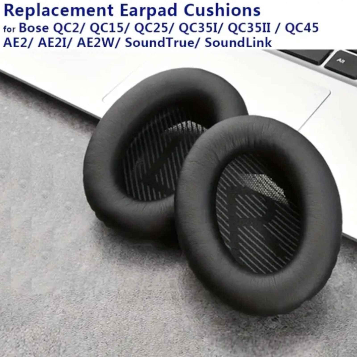 Ohrpolster für Bose QuietComfort QC35 QC15 QC45 QC25 Q35 II Schwarz