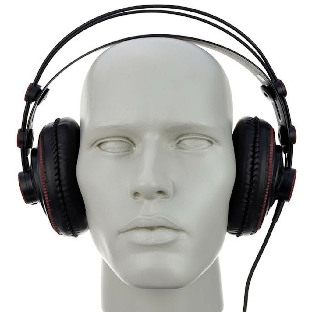 Schwarz-rote Superlux HD681 Studio-Kopfhörer