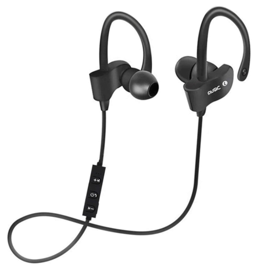 Schwarzer OB-01 Bluetooth Sport-Ohrbügelkopfhörer