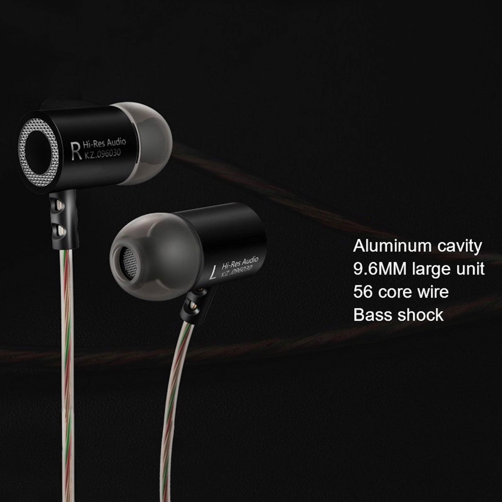 Schwarze KZ Z1 High-End In-Ear-Kopfhörer mit Hardcase