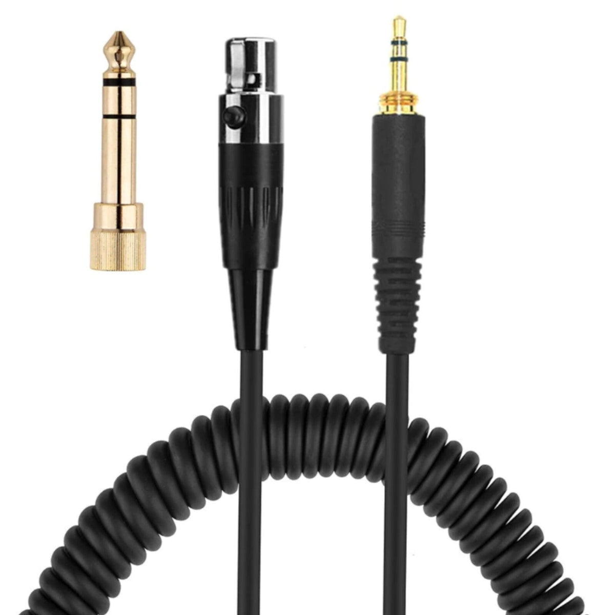 3 m Mini-XLR Spiralkabel für AKG und beyerdynamic