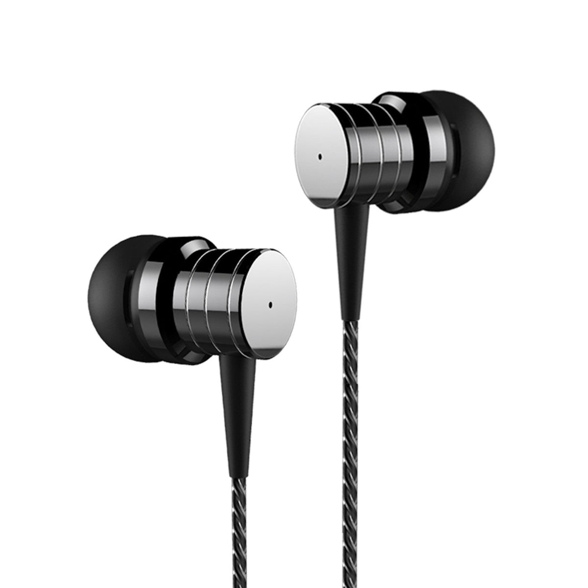 Schwarzer PTM P15 Metall In-Ear-Kopfhörer
