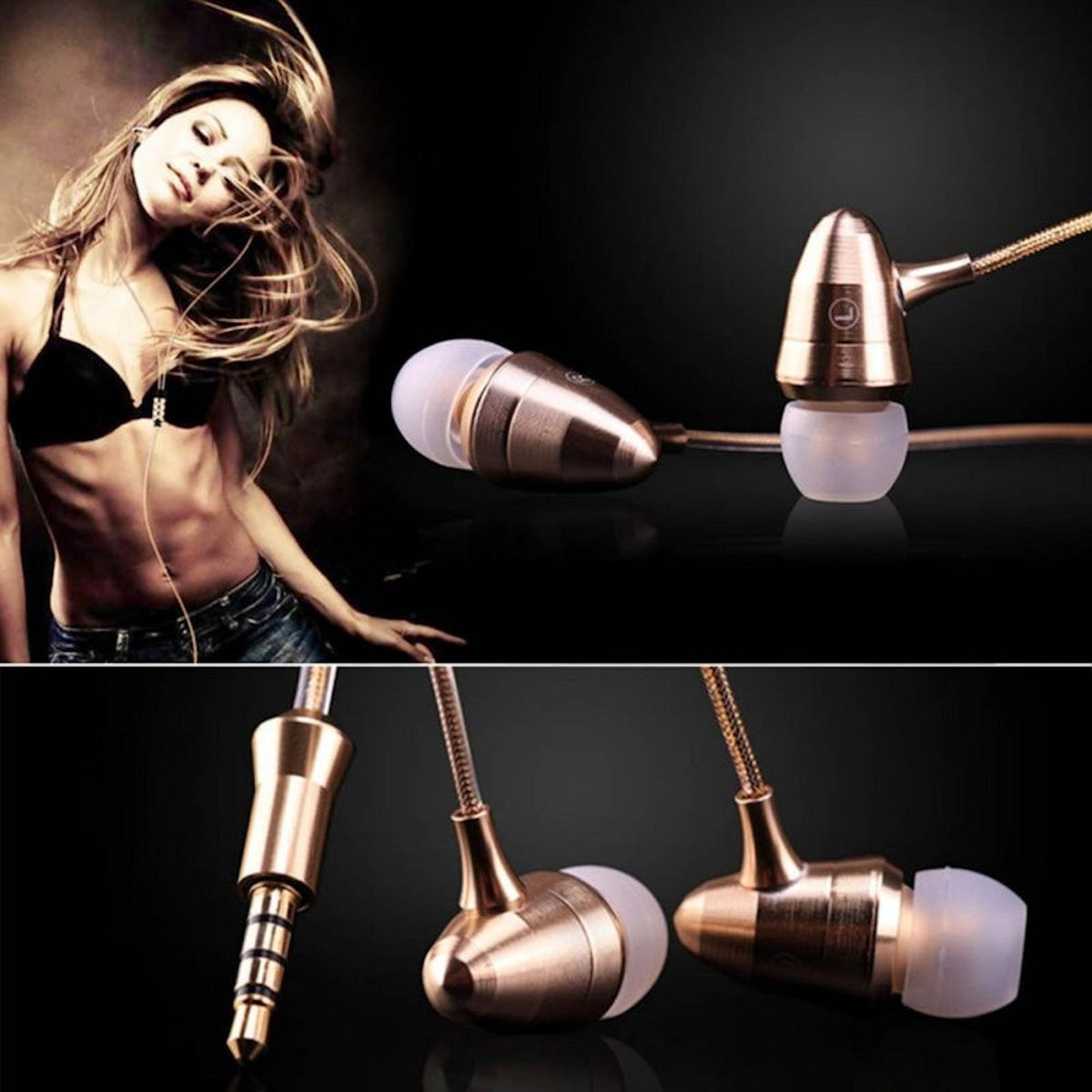 Goldener KZ X6 In-Ear-Kopfhörer