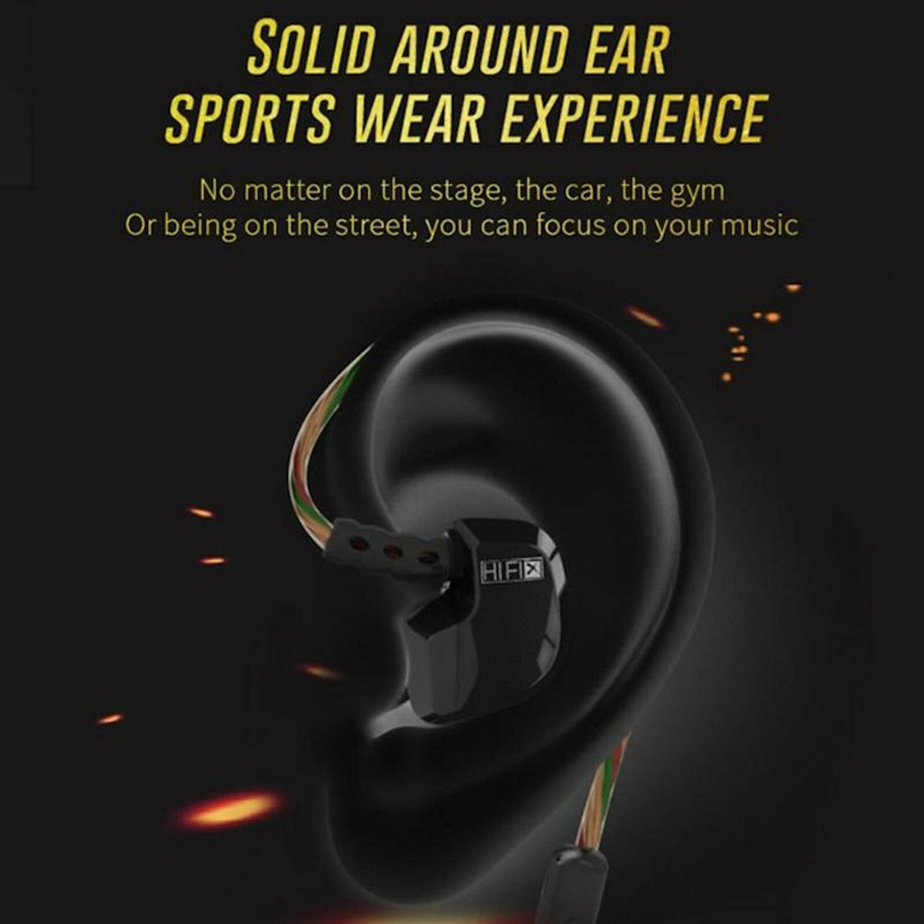Schwarzes KZ HD9 Sport In-Ear-Headset