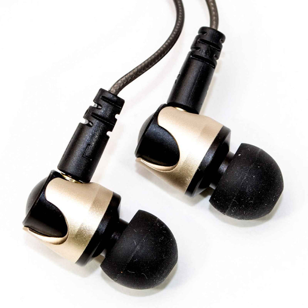 Super Bass High-End In Ear Kopfhörer QKZ DM4 Gold Ohrhörer, austauschbare Kabel