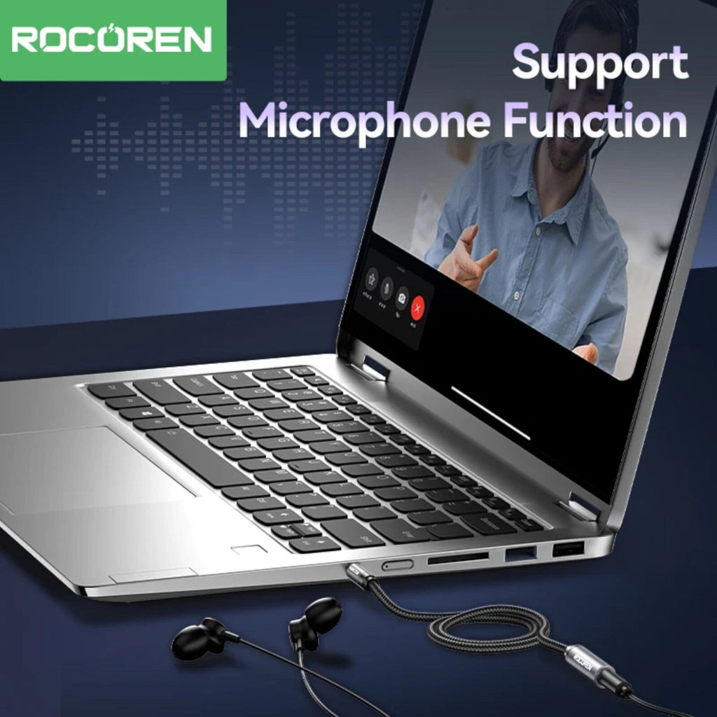 Rocoren 3 m 4-polige Headset-Verlängerung aus Nylon