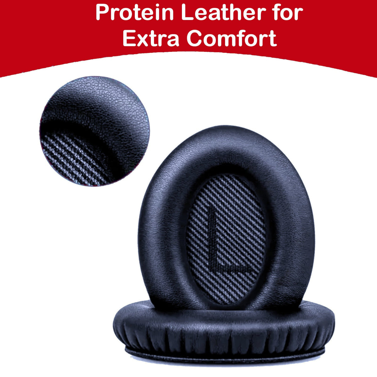 Dunkelblaue Ohrpolster für Bose QuietComfort QC15 bis QC45