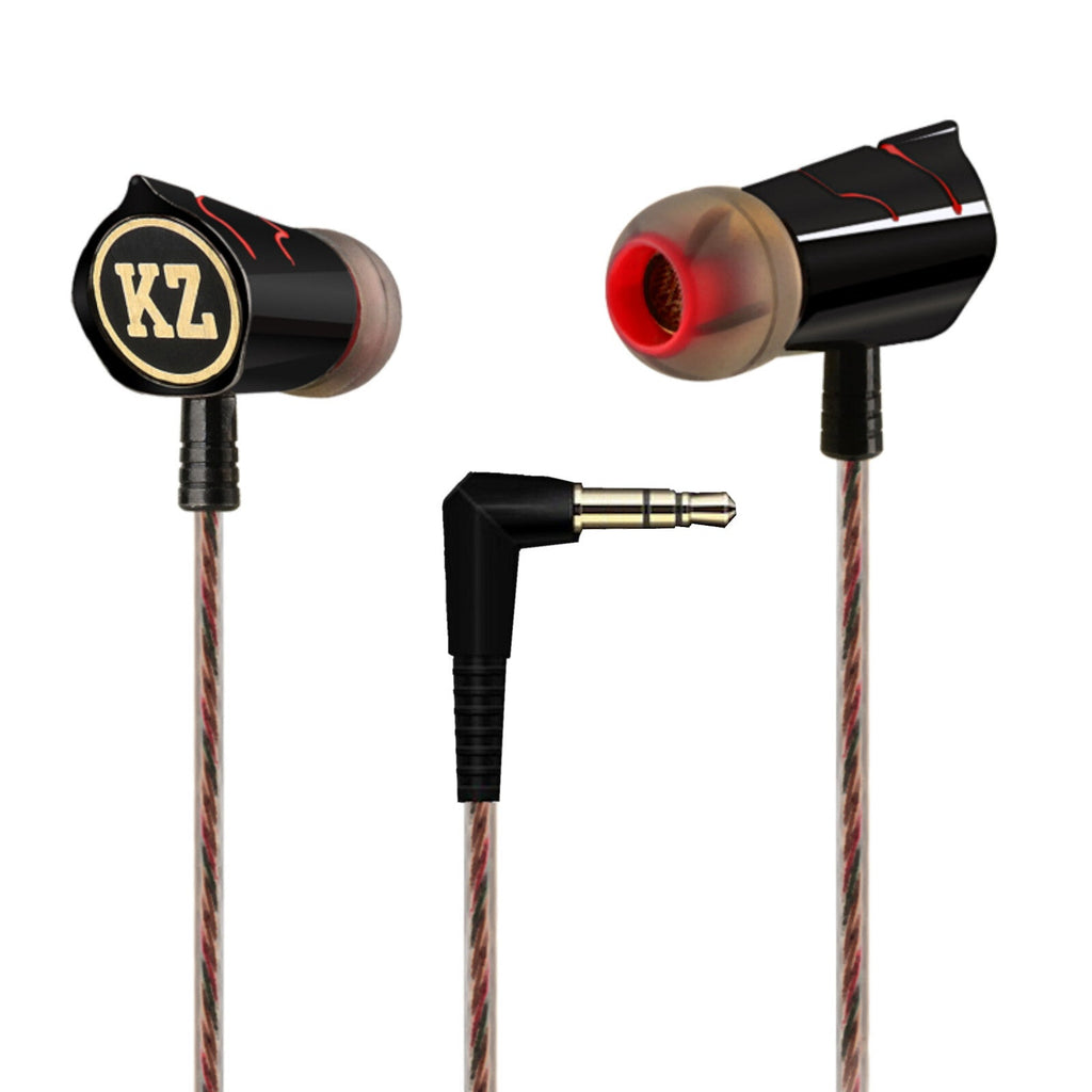 Schwarz-rotes KZ ED8 HS Pro In-Ear-Headset