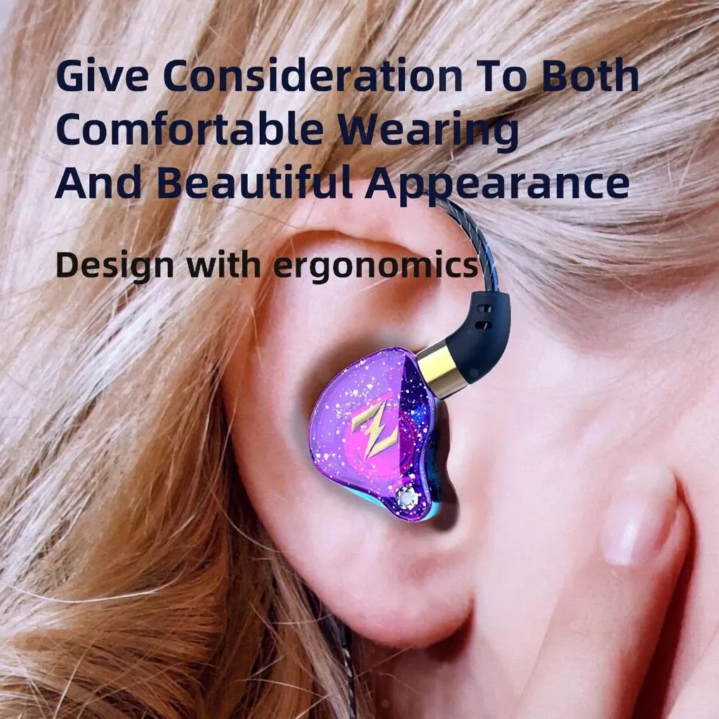 Schwarzes QKZ Zen In-Ear-Headset mit Full Bass
